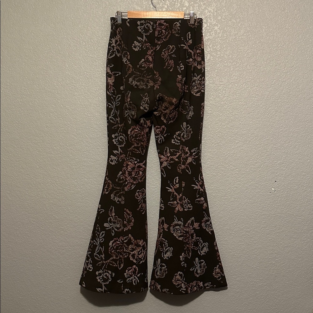 New Free People Boho Floral Flare Pants - Picture 5 of 7